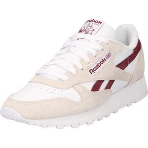 Reebok Classics Tenisky režná / burgundská červeň / bílá