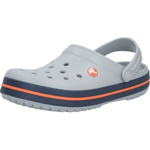 Pantofle 'Crocband' Crocs námořnická modř / světle šedá / oranžová
