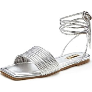 Páskové sandály Lascana stříbrná