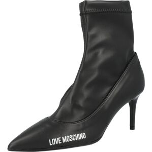 Love Moschino Nízké kozačky černá / bílá