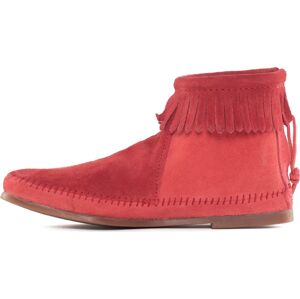 Nízké kozačky 'Back Zip' minnetonka pink