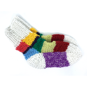 Dětské ručně pletené ponožky od Magdy Velikost: 27 - 30
