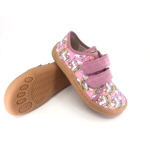 Barefoot tenisky Froddo Pink Unicorn textilní G1700379-4 Velikost: 26
