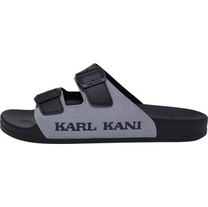 Pantofle Karl Kani šedá / černá