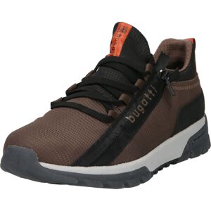 bugatti Tenisky 'Lightning' khaki / tmavě oranžová / černá