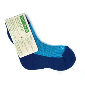 Ponožky Surtex 70% Merino Modré s tyrkysovou Velikost: 27 - 29