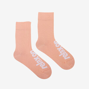 Bavlněné ponožky Coqui broskvové Relax On Velikost: 39 - 42