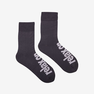 Bavlněné ponožky Coqui antracitové Relax On Velikost: 43 - 46
