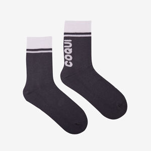 Bavlněné ponožky Coqui antracitové Basic Velikost: 35 - 38