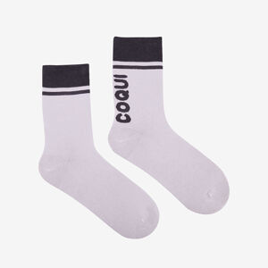 Bavlněné ponožky Coqui bílé Basic Velikost: 43 - 46