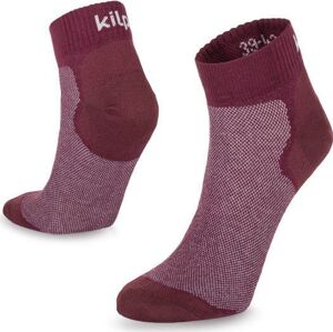 Běžecké ponožky Kilpi 2P MINIMIS-U Tmavě červená Velikost: 43