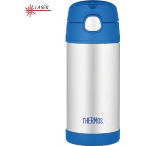 Thermos Dětská termoska s brčkem - modrá 355 ml