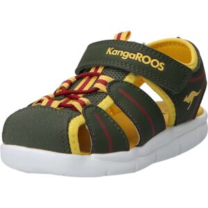 Otevřená obuv 'K-GROBI' Kangaroos žlutá / tmavě zelená / bordó