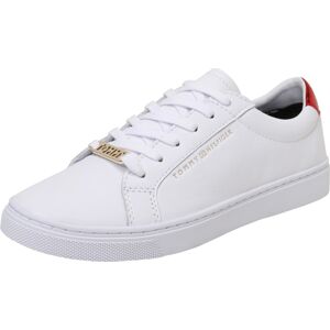 TOMMY HILFIGER Tenisky 'Essential' zlatá / červená / bílá