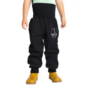UNUO Batolecí Softshellové kalhoty bez zateplení Basic, Černé Velikost: 98 - 104