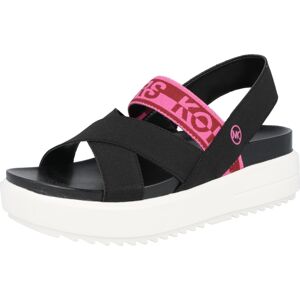 MICHAEL Michael Kors Sandály 'LARSON' pink / tmavě červená / černá