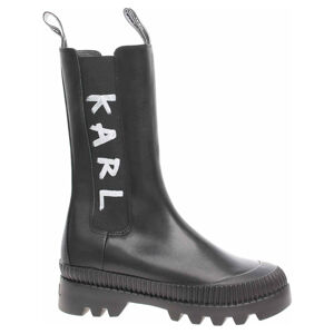 Dámské polokozačky Karl Lagerfeld KL42590 000 black lthr 38