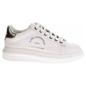 Dámská obuv Karl Lagerfeld KL62538 01S white lthr s-silver 37