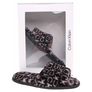 Dámské domácí pantofle Calvin Klein HW0HW00535 0GK black mono 40