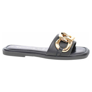 Dámské pantofle Tamaris 1-27119-28 black-gold 40