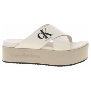 Dámské pantofle Calvin Klein YW0YW00964 Ancient White 40