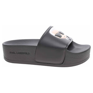 Dámské plážové pantofle Karl Lagerfeld KL80805 V00 black rubber 40