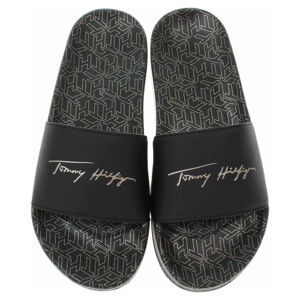 Dámské plážové pantofle Tommy Hilfiger FW0FW06312 BDS black 41