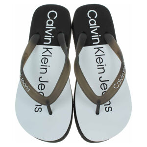 Dámské plážové pantofle Calvin Klein YW0YW00716 0GJ Black-White 41
