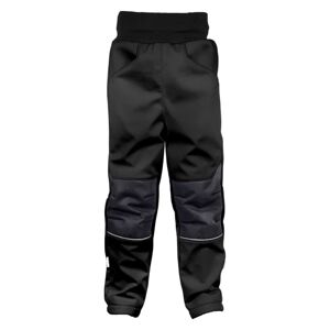 WAMU Dětské softshellové kalhoty, ČERNÁ Velikost: 98 - 104