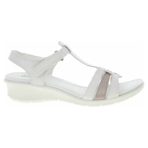 Dámské sandály Ecco Finola Sandal 27041360017 white/metallic grey rose 38