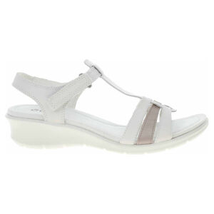 Dámské sandály Ecco Finola Sandal 27041360017 white/metallic grey rose 40