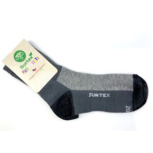 Ponožky Surtex jaro léto 70% Merino šedé Velikost: 34 - 35