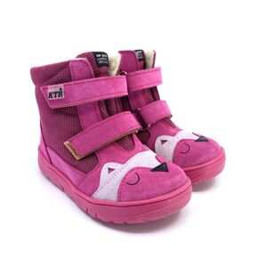 Dětské zimní boty KTR 315 Sova růžová VLNA Velikost: 28