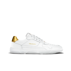 Barefoot tenisky Barebarics Zing - White & Gold - Leather Velikost: 43