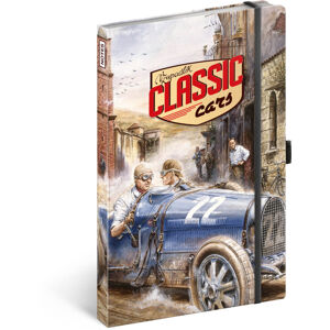 Presco Notes Classic Cars – Václav Zapadlík, linkovaný, 13 × 21 cm