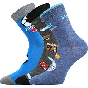 Boma® 3PACK Ponožky 057-21-43 11/XI - mix B - kluk Velikost: 20-24 (14-16)