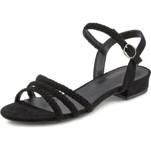 Páskové sandály Lascana černá
