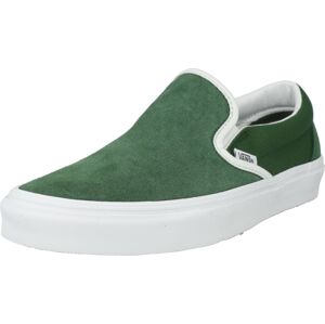 Slip on boty Vans trávově zelená / bílá