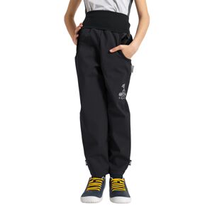 UNUO Softshellové kalhoty bez zateplení Basic, Černá Velikost: 110 - 116