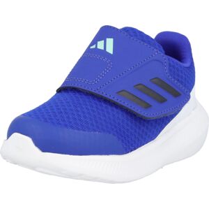 Sportovní boty 'Runfalcon 3.0 Hook-And-Loop' ADIDAS SPORTSWEAR modrá / aqua modrá / černá