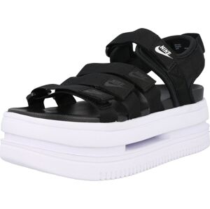 Nike Sportswear Sandály černá / bílá