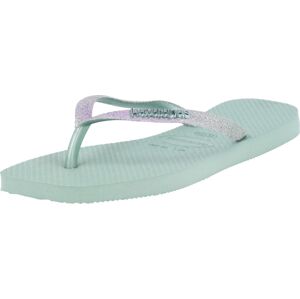 Žabky Havaianas mátová / fialová / stříbrná