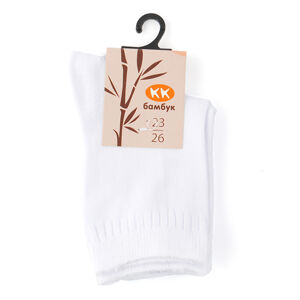 Dětské bambusové ponožky bílé Velikost: 35 - 38