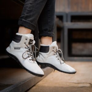 LEGUANO KOSMO Grey | Kotníčkové zateplené barefoot boty - 41