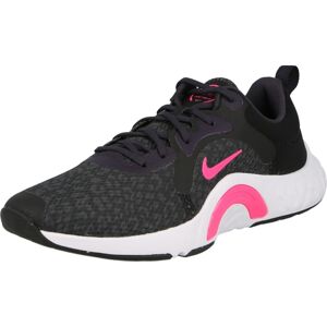 NIKE Sportovní boty 'Renew In-Season' tmavě šedá / tmavě fialová / pink / černá