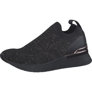 TAMARIS Slip on boty zlatá / černá