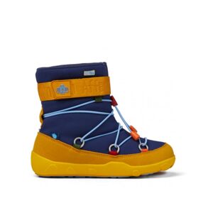AFFENZAHN SNOWY WITTY VEGAN SNOWBOOT TUKAN Blue Yellow | Dětské zimní zateplené barefoot boty - 26