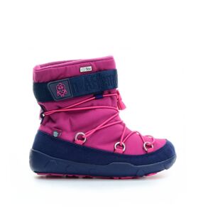 AFFENZAHN SNOWY WITTY VEGAN SNOWBOOT FLAMINGO Pink | Dětské zimní zateplené barefoot boty - 23