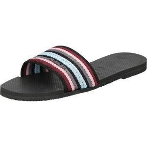 HAVAIANAS Pantofle 'YOU MALTA MIX' nebeská modř / šedá / růžová / vínově červená / černá