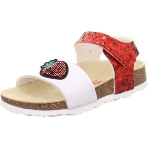 SUPERFIT Sandály červená / černá / bílá